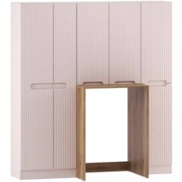 Petits meubles Juego completo de cesto y lavadora paneles laminados cachemira