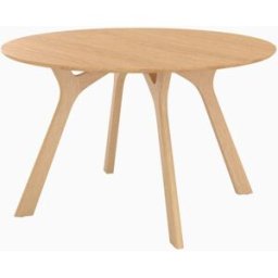 Maison Pavane Mesa redonda para 4 personas de madera de caucho d120 cm