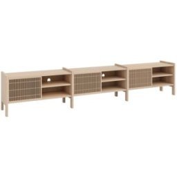 Naan Furniture Mueble TV grande en pino macizo 300,6 cm Sin barnizar
