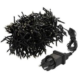 ECD Germany Guirnalda de luces led 5,5m en racimo blanco cálido interior/exterior