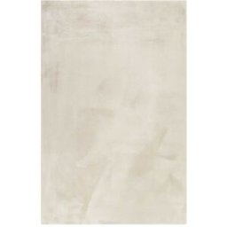 Esprit Alfombra de piel de conejo artificial suave blanco beige 200x290