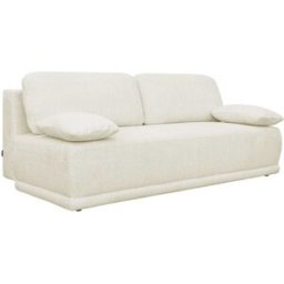 sweeek Sofá cama de borreguito, 3 plazas , blanco roto