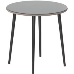 Outsunny Mesa comedor jardín 80x80x74 cm gris