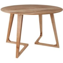 Maison Pavane Mesa redonda para 4 personas en madera de acacia 115 cm