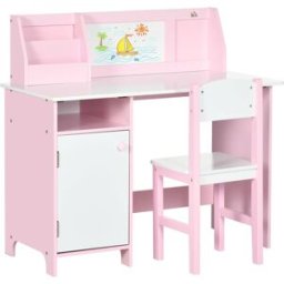 Homcom Muebles infantiles 90x45x85 cm rosa