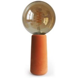 Gone's Lámpara de mesa en hormigón terracotta con bombilla estilo edison