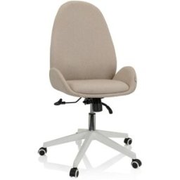 hjh OFFICE Silla home office tela beige
