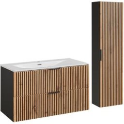 Petits meubles Conjunto mueble lavabo individual tableros de melamina y mdf madera