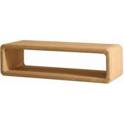 Wabi Home Mesa de centro de madera maciza 110x45cm