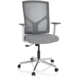 hjh OFFICE Silla home office tela / tejido de malla gris