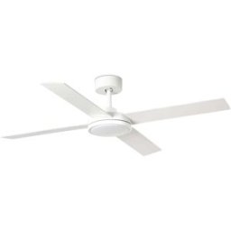 FARO BARCELONA Ventilador con luz plywood blanco mate 132x132x29.1 cm