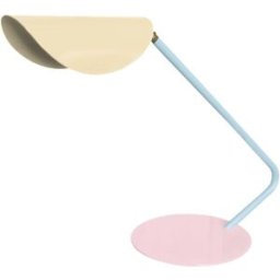Tosel Lámpara de mesa metal multicolore pantalla beige