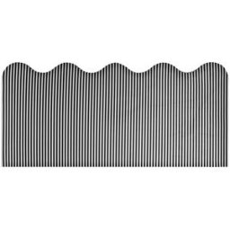 RNT by Really Nice Things Cabecero tapizado forma ondulada rayas blancas y negras 160x73,5cm