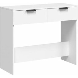 Maison Chic Mesa consola de madera contrachapada blanco 90x36x75 cm