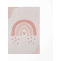 Decochic Alfombra de juego infantil arcoíris rosa 85x130cm