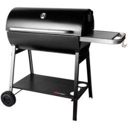 Somagic Barbacoa de carbón con capó y mesa auxiliar
