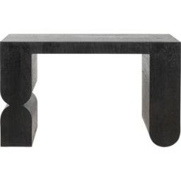 Kare Design Consola curve negro 120 x 76 cm de madera