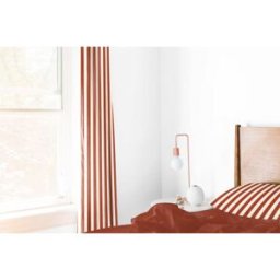 RNT by Really Nice Things Cortina de algodón estampada rayas rojas 250x140