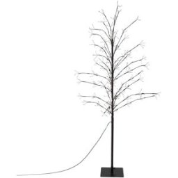 ECD Germany Árbol de navidad artificial 150cm con 360 luces LED blanco cálido