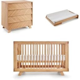 ID Kids Dormitorio para bebé madera maciza natural 70x140 cm