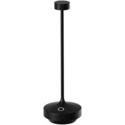 LUMISKY Lámpara de mesa inalámbrica negro h25cm