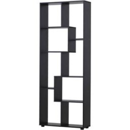 Homcom Estantería para libros 70x24x178 cm negro