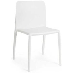 Bizzotto Juego 2 sillas acero blanco