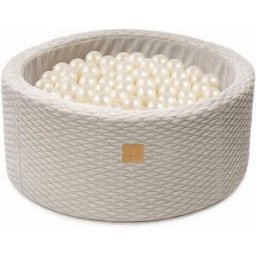 MeowBaby Piscina de bolas infantil con forma de oruga con 200 bolas.