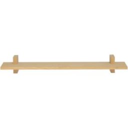 Naan Furniture Estante individual de pared en madera natural 120 cm Sin barnizar