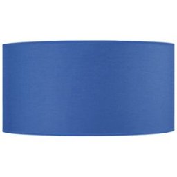 Tosel Pantalla de lámpara tela azul