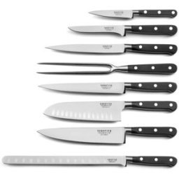 Sabatier Trompette Juego de 8 cuchillos de cocina negro