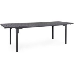 Bizzotto Mesa de acero con tablero de HDPE 180-240X90 Antracita