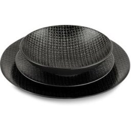 Medard de Noblat Vajilla de 18 piezas negro