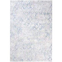 Tapiso Alfombra de salón crema azul gris suave 300 x 400 cm
