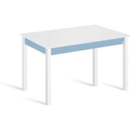 Portus Mesa cocina extensible 100(145)x60 cm azul pata blanco