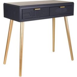 Wanderlust deco Recibidor-consola de madera gris oscuro 82x41x78