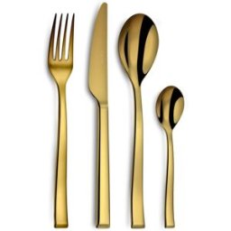 Couzon Cubertería de 24 piezas en estuche largo acero inoxidable + revestimi