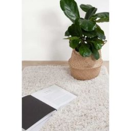 Carpet Living Alfombra de decoración en tela blanca 133x190cm