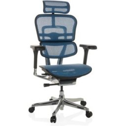 hjh OFFICE Sillón alta gama tejido de malla azul