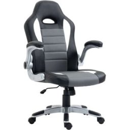 Homcom Silla de oficina 65x69x122 cm negro, gris, blanco