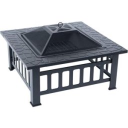Habitat & Jardin Barbacoa de carbón negro 81 x 81 x 45 cm