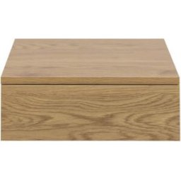 Drawer Mesita de noche de pared con 1 cajón de madera - madera clara
