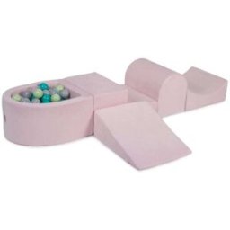 MeowBaby Parque infantil - bloques de escalada con piscina de bolas para niños