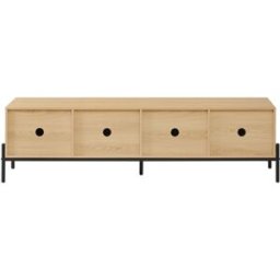 Urban Meuble Mueble de TV de diseño fabricado en madera MDF con frentes geométricos