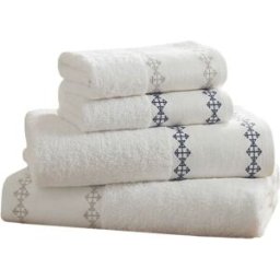 Sensei Maison Juego de baño de 6 piezas en algodón 550 g/m² blanco