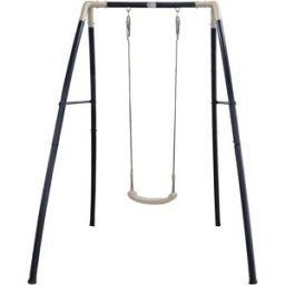 Axi Columpio con soporte de metal, antracita/crema