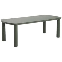 sweeek Mesa de jardín de aluminio, 10 plazas, verde kaki