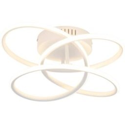 Nettlife Rabanal - plafón led de metal, color blanco, 36 cm
