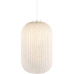 Nordlux Lámpara de techo nórdico blanco con pantalla elegante efecto relieve