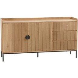 Oviala Aparador y mdf decoración en melamina beige